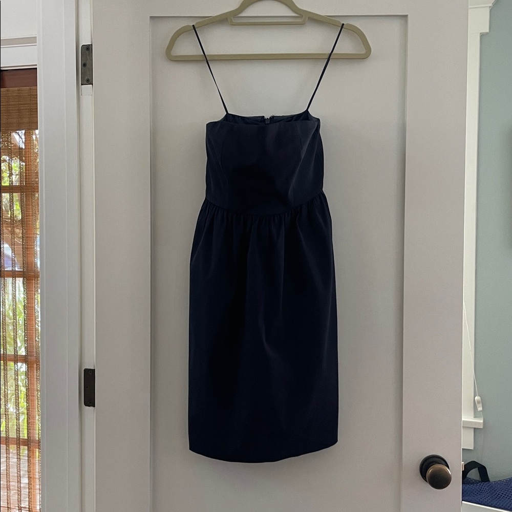 J. Crew Navy Strapless Party Dress